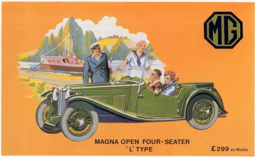 MG Magna L Type, рекламный постер