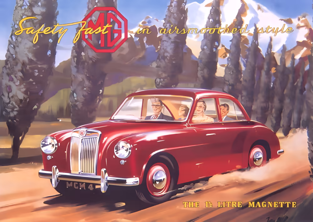 MG Magnette, рекламный постер