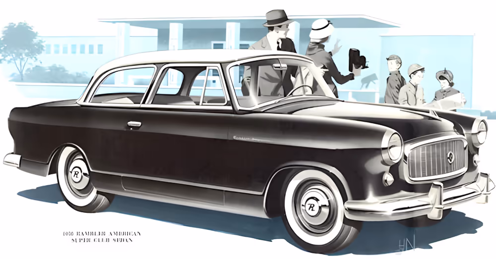 1958 Rambler American Super Club Sedan, рекламний постер