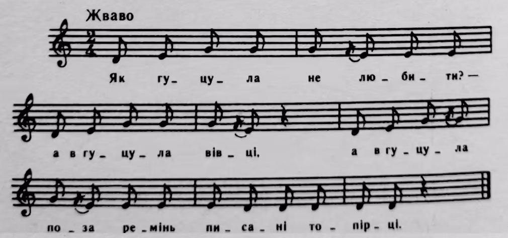 Ноти до пісні "Як гуцула не любити" Ноти до пісні "Як гуцула не любити"