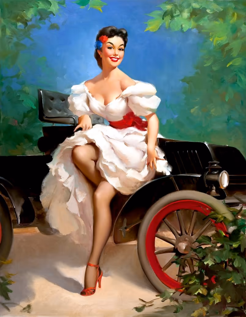 Міс Сильванія (Miss Sylvania), 1953 рік, пін-ап, автор Джил Елвгрен