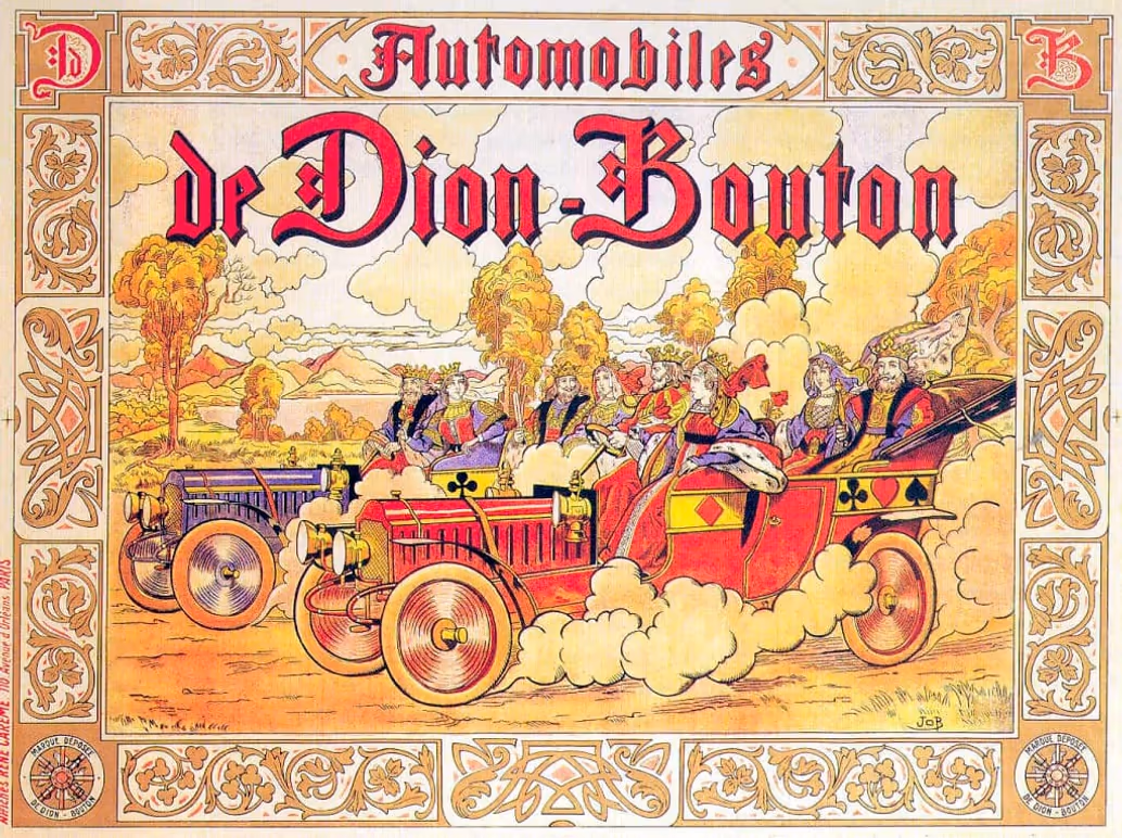 De Dion-Bouton Type BG, рекламний плакат