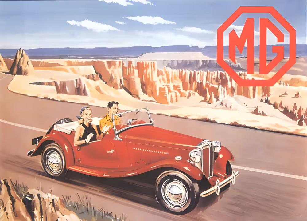 MG T-series, рекламный постер