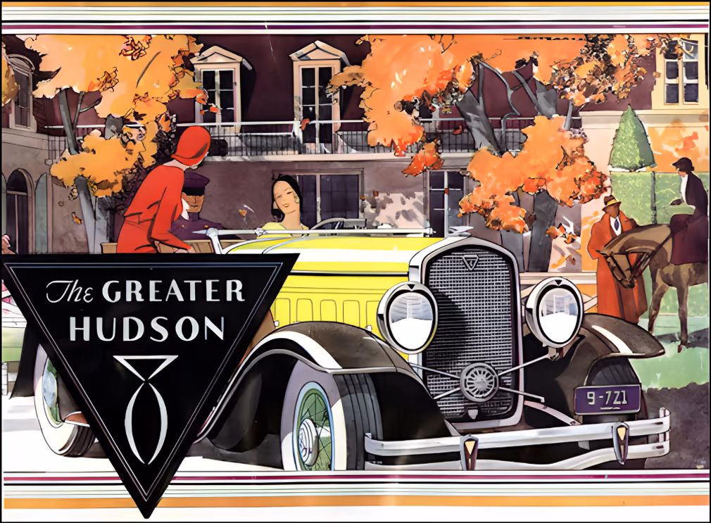 рекламна брошура автомобіля Greater Hudson Eight 1931 року